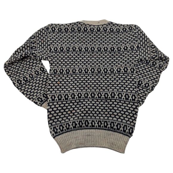 Vintage 90s Scandinavian Sweater J'ma Plum 100% Wool Mens Size M USA Made - Picture 3 of 10